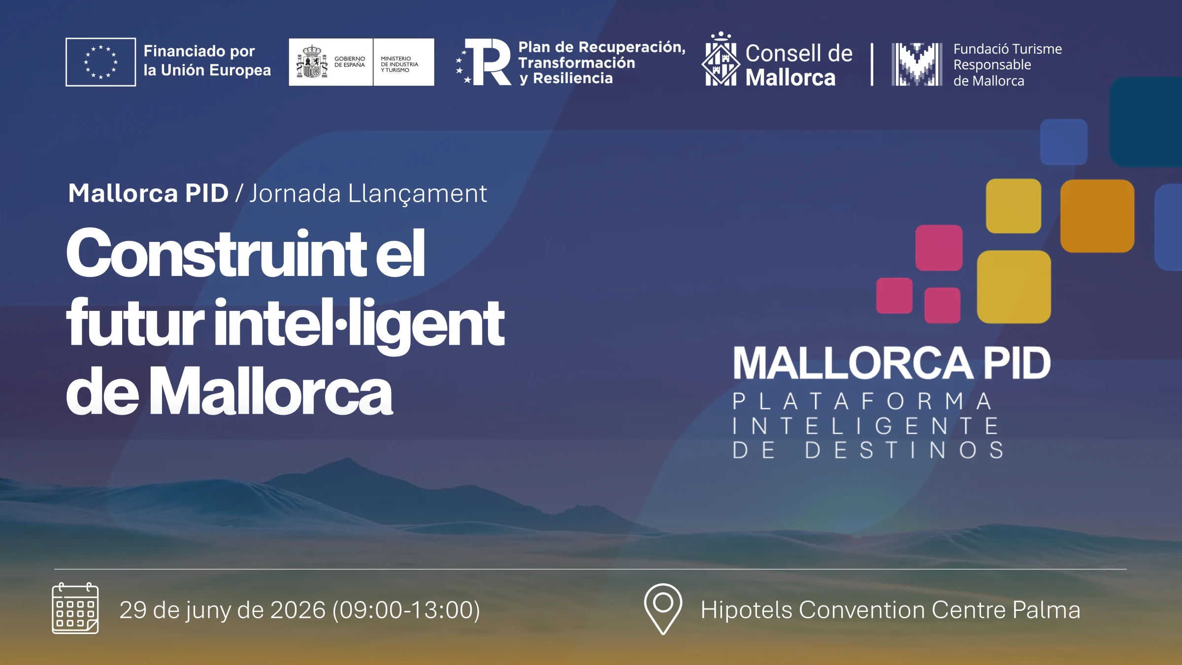 Cartell de la jornada Construint el futur intel·ligent de Mallorca